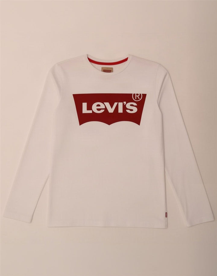 Levi's Boys Graphic Top Μακρυμάνικο 15-16 ετών Λευκό Βαμβακερό