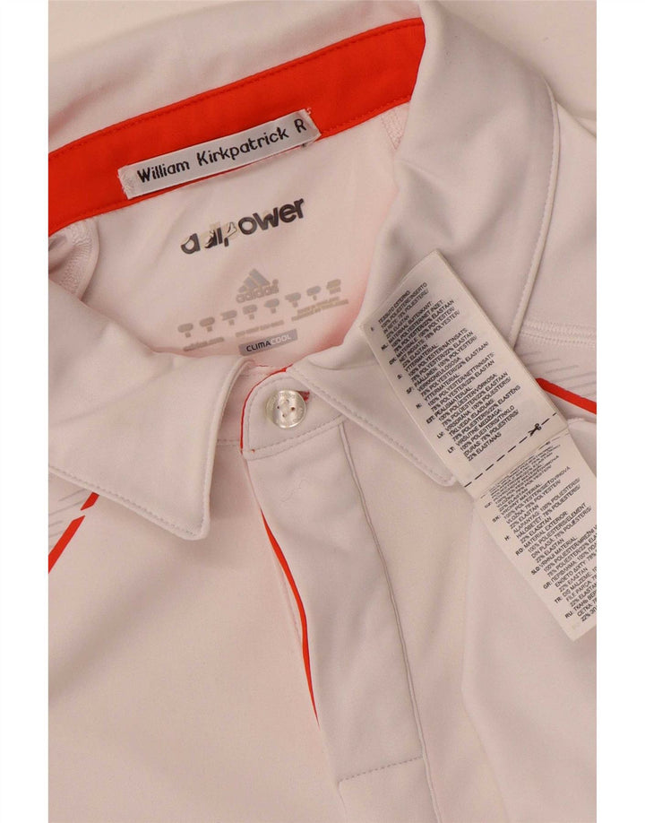 Ανδρικό πουκάμισο Adidas Climacool Polo Medium White Colourblock Polyester