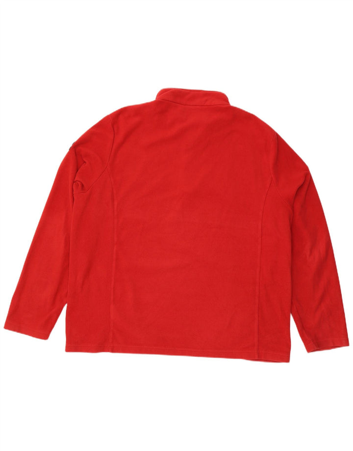 TOG 24 Ανδρικό φερμουάρ Fleece Jumper 2XL Κόκκινο Πολυεστέρας