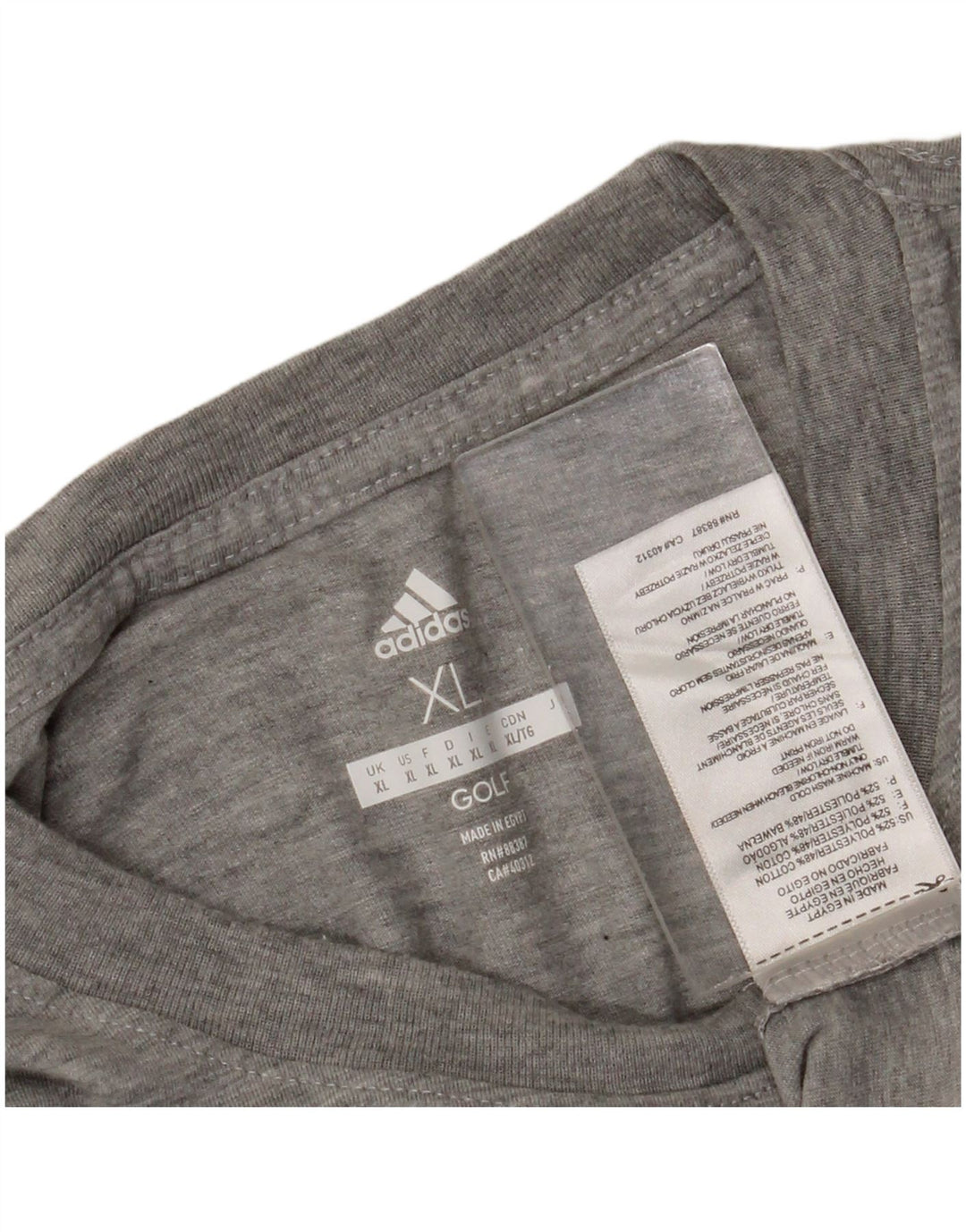 Ανδρικό T-Shirt Adidas Top XL Grey Polyester