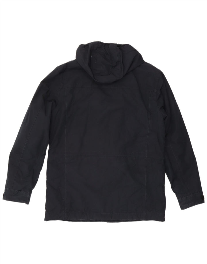 Ανδρικό μπουφάν με κουκούλα Marks & Spencer Utility UK 38 Medium Navy Blue Cotton