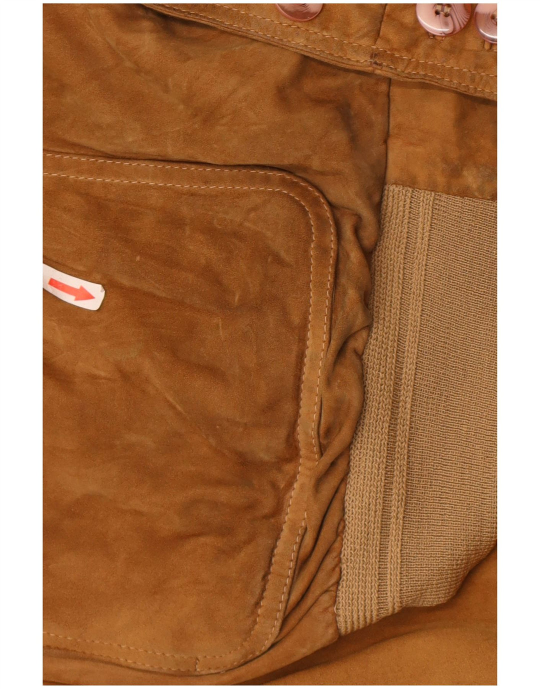 Vintage Ανδρικό Suede Bomber Jacket UK 40 Large Brown