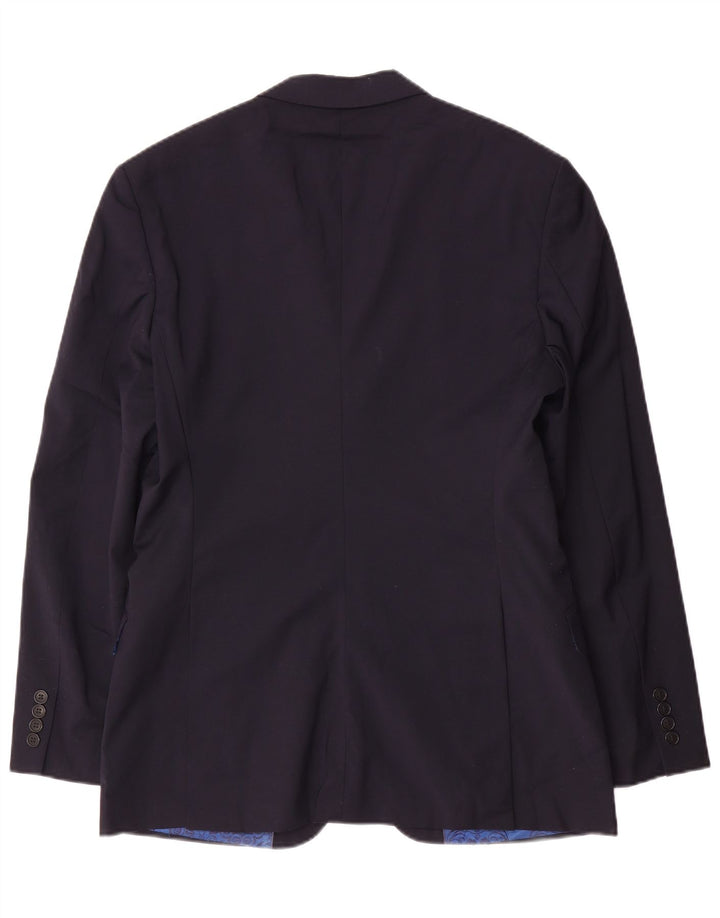 Ted Baker Ανδρικό σακάκι σακάκι US 40 με 2 κουμπιά μάλλινο μπλε ναυτικό