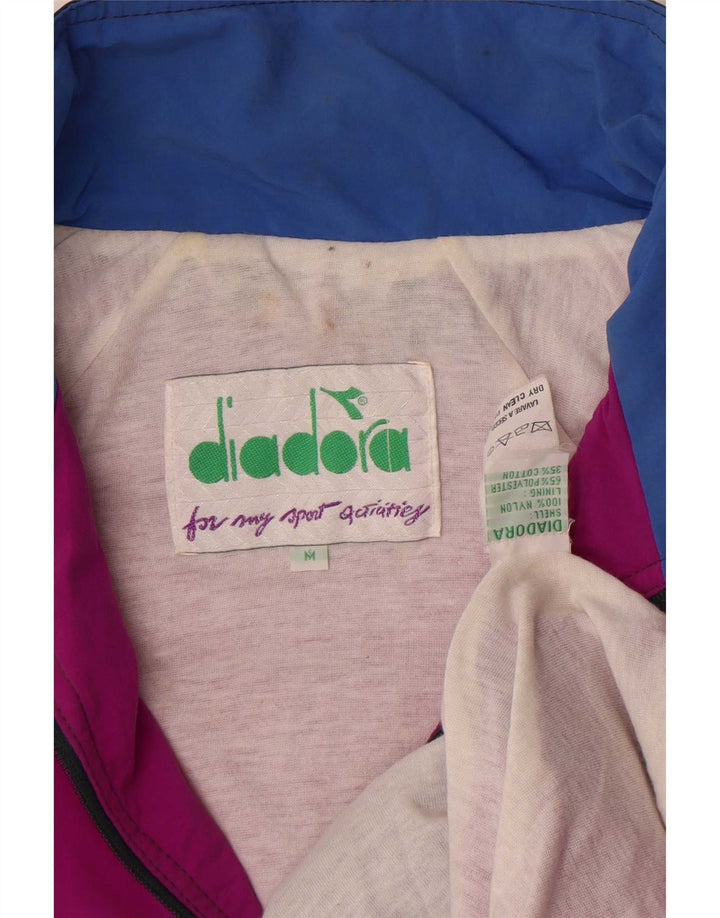 Ανδρική αθλητική φόρμα γραφικών Diadora Μπουφάν μεσαίου ροζ χρώματος νάιλον