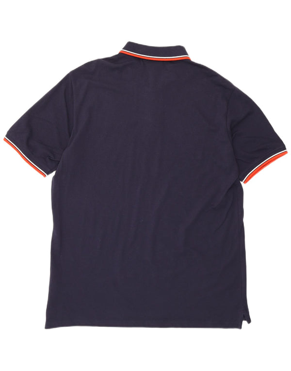Sergio Tacchini Ανδρικό Πόλο Μπλουζάκι 2XL Navy Blue από βαμβάκι