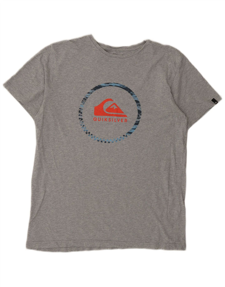 Ανδρικό γραφικό μπλουζάκι Quiksilver Top Large Grey