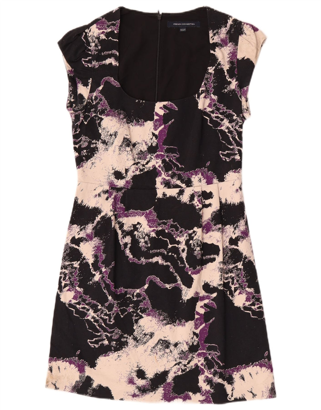 Γυναικείο φόρεμα γαλλικής σύνδεσης A-Line UK 10 Small Navy Blue