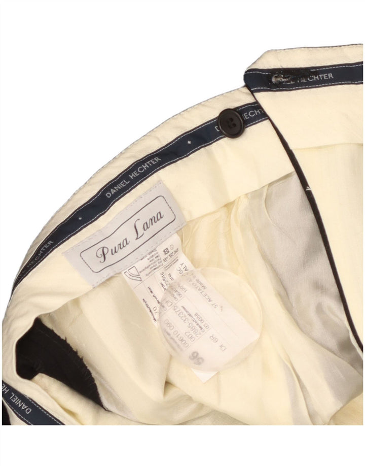 Daniel Hechter Ανδρικό κοστούμι παντελόνι IT 56 3XL W38 L28 μαύρο μαλλί