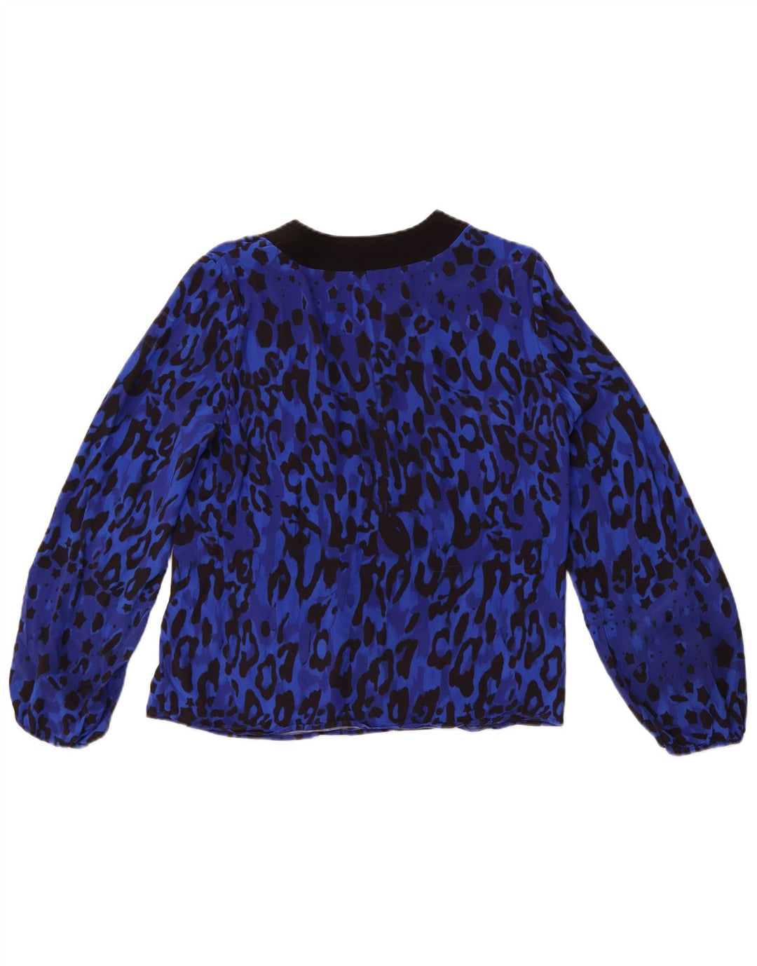 TED BAKER Γυναικεία μακρυμάνικη μπλούζα Top Size 2 Small Blue Animal Print