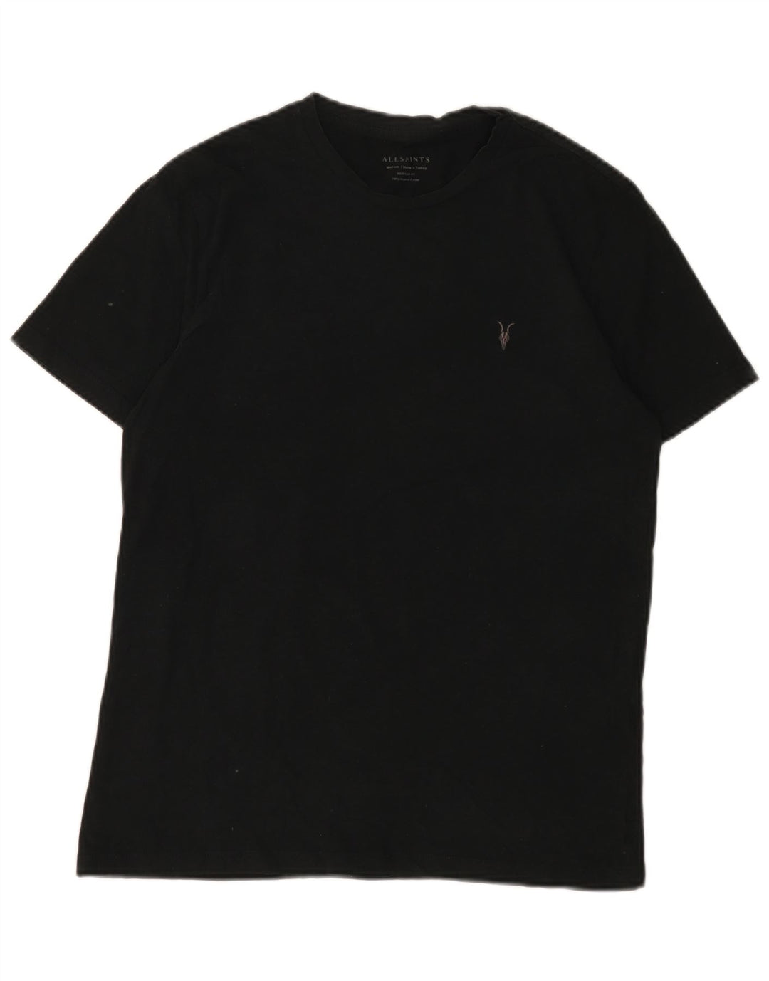 Ανδρικό T-Shirt All Saints Top Μεσαίο μαύρο βαμβακερό
