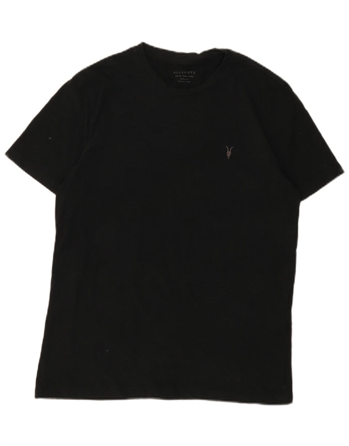 Ανδρικό T-Shirt All Saints Top Μεσαίο μαύρο βαμβακερό