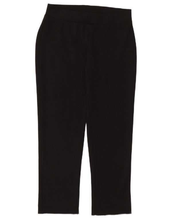 Marks & Spencer Γυναικείο ίσιο casual παντελόνι UK 12 Medium W30 L27 μαύρο