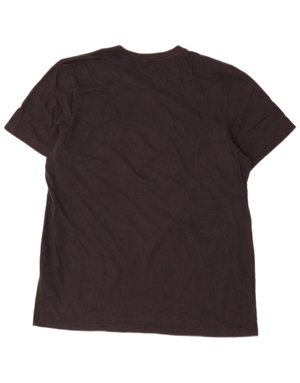 Ανδρικό γραφικό T-Shirt Adidas Top μεγάλο μαύρο βαμβακερό