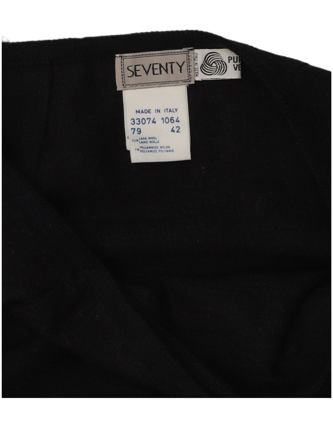 Seventy Γυναικεία Wrap Φούστα IT 42 Medium W26 Navy Blue Wool