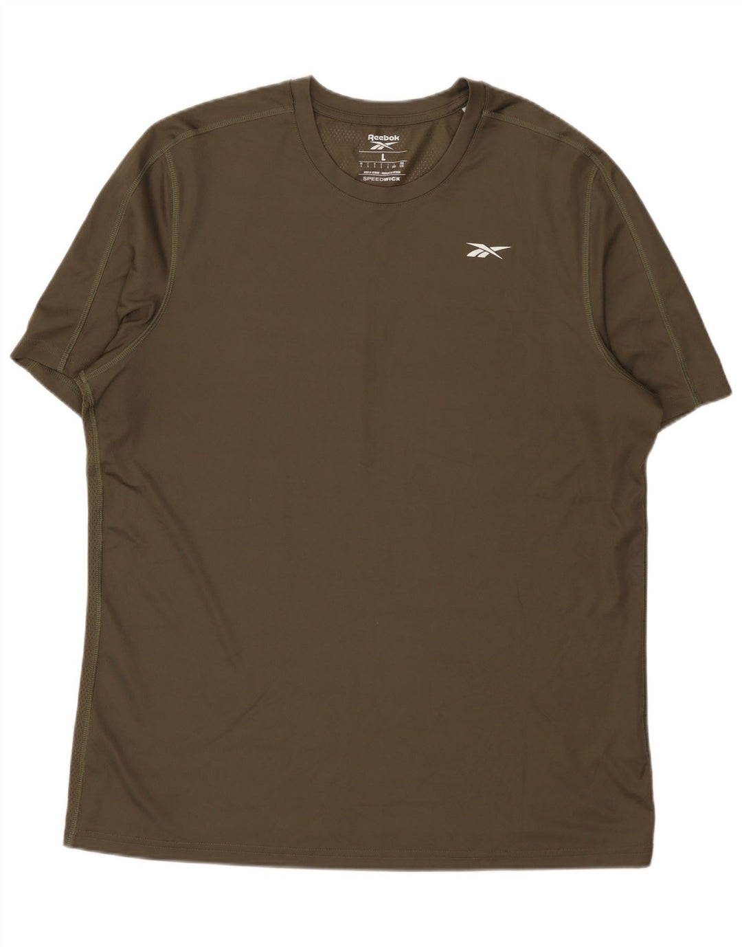 Ανδρικό T-Shirt Reebok Top Large Khaki Polyester