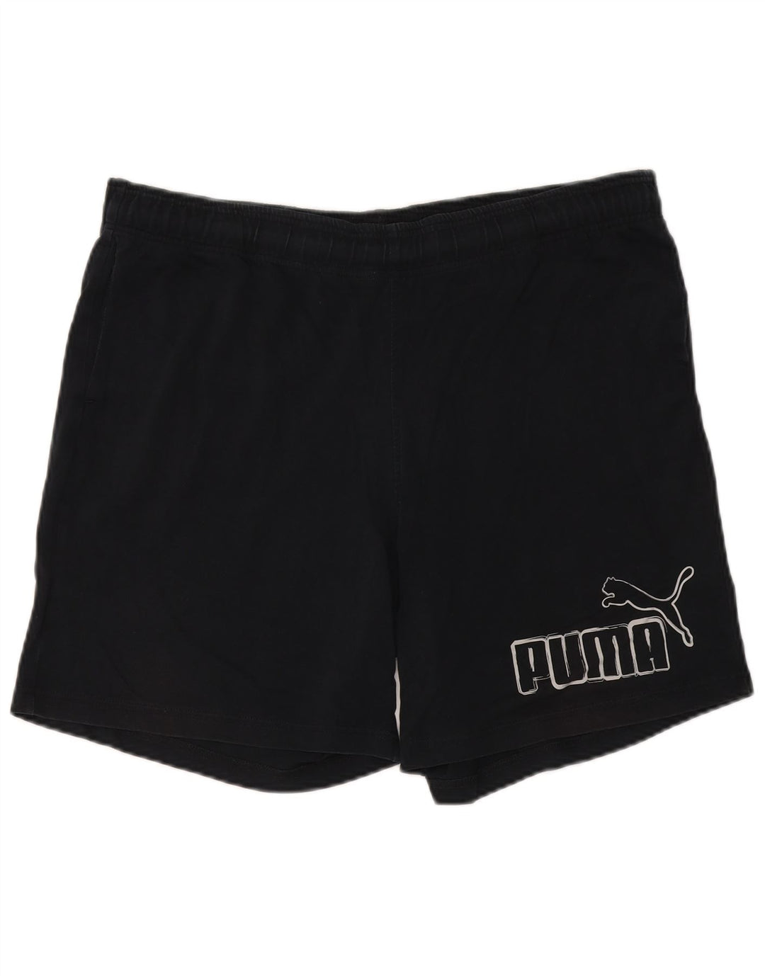 Ανδρικό γραφικό αθλητικό σορτς Puma XL μαύρο πολυεστέρα