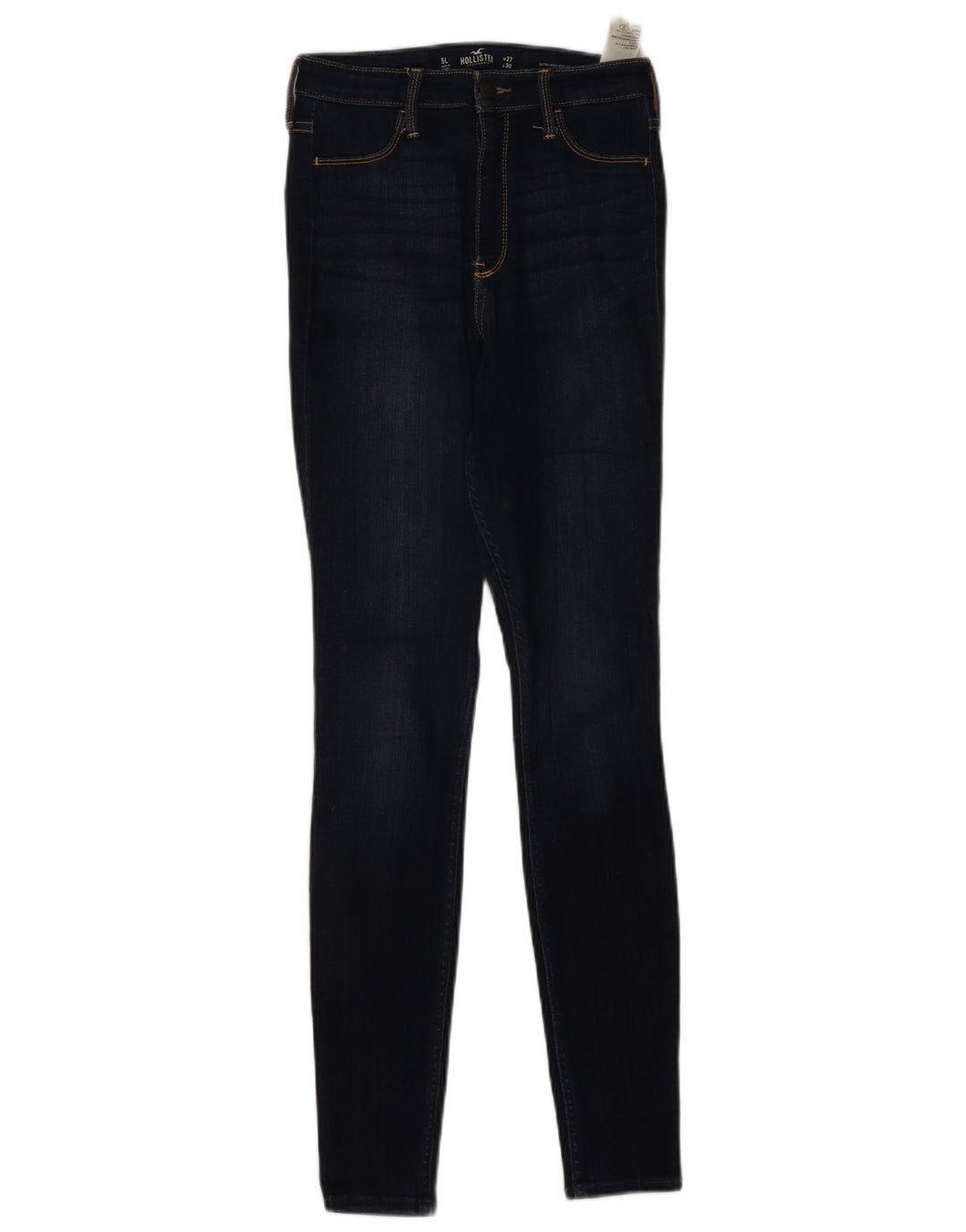 HOLLISTER Γυναικεία ψηλόμεσα Skinny Jeans US 5 Small W27 L30 Navy Blue