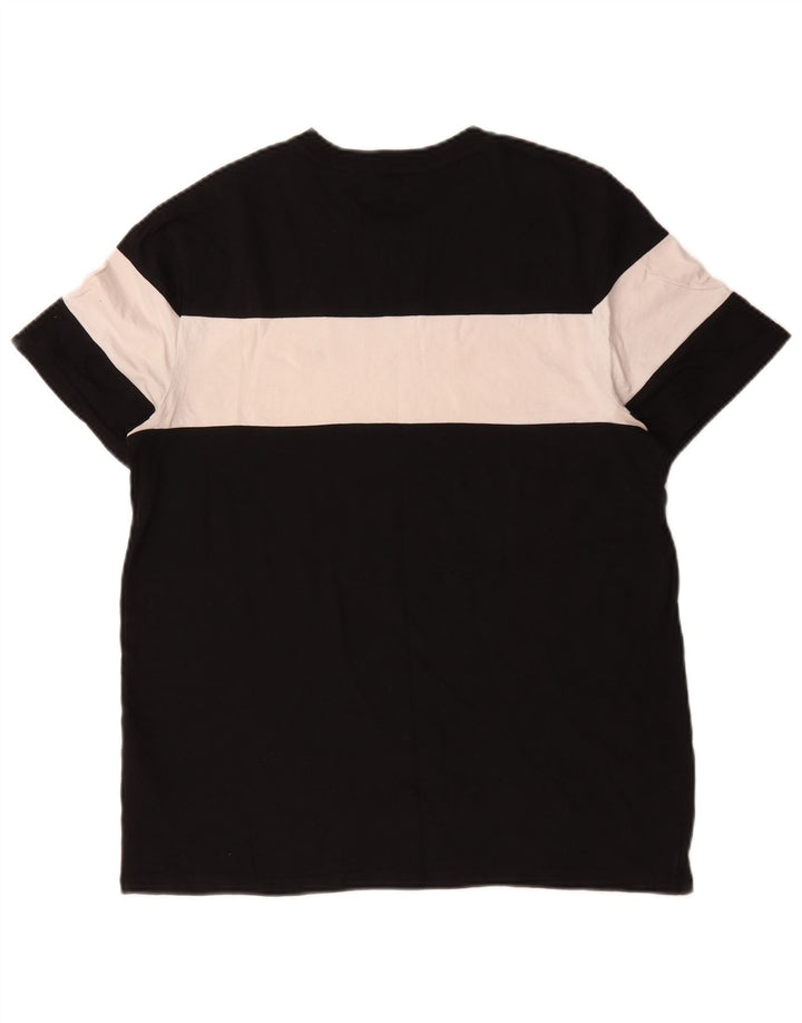 Ανδρικό T-Shirt Tommy Hilfiger Top Medium Black Colourblock Βαμβακερό