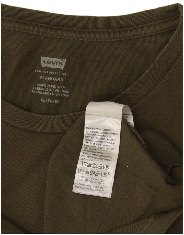 Ανδρικό T-Shirt Levi's Standard Top XL Χακί βαμβακερό