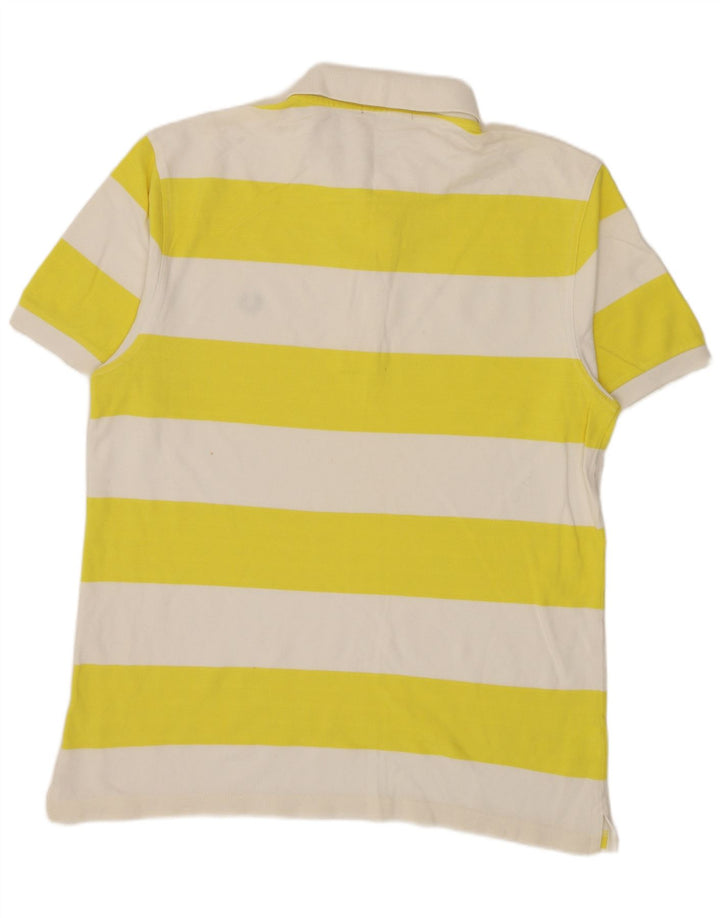 Fred Perry Ανδρικό πουκάμισο Polo μεγάλο κίτρινο βαμβακερό ριγέ