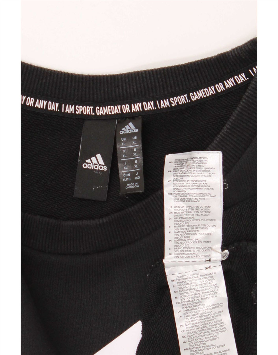 Ανδρικό φούτερ Adidas Graphic Regular Fit Jumper XL Μαύρο βαμβακερό