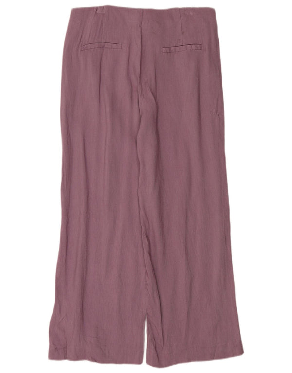 Massimo Dutti Γυναικείο φαρδύ παντελόνι Chino EU 40 Medium W30 L26 Purple