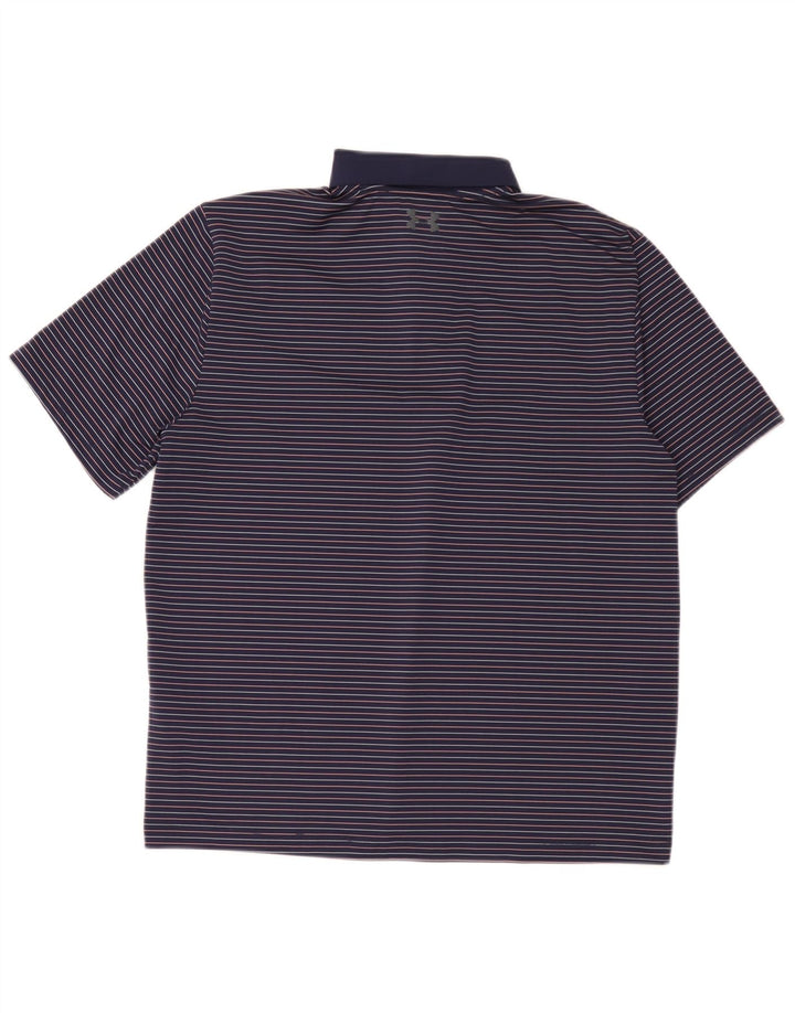 Under Armour Ανδρικό πουκάμισο Polo Large Navy Blue Pinstripe Polyester