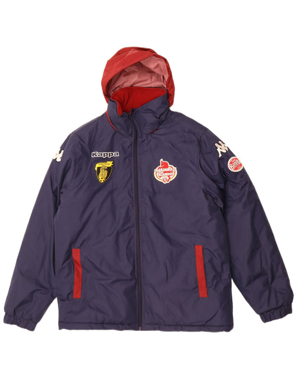 Kappa Mens FC Torino Graphic Windbreaker Jacket UK 40 Large Navy Blue