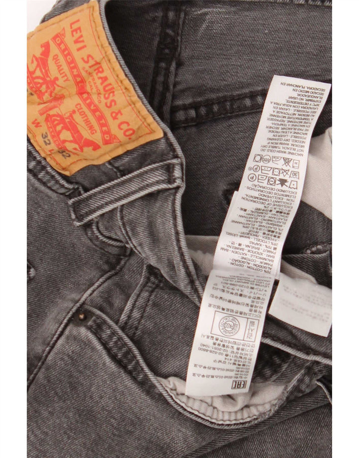 Levi's Mens 512 Slim Tapered Jeans W32 L32 Γκρι βαμβακερό