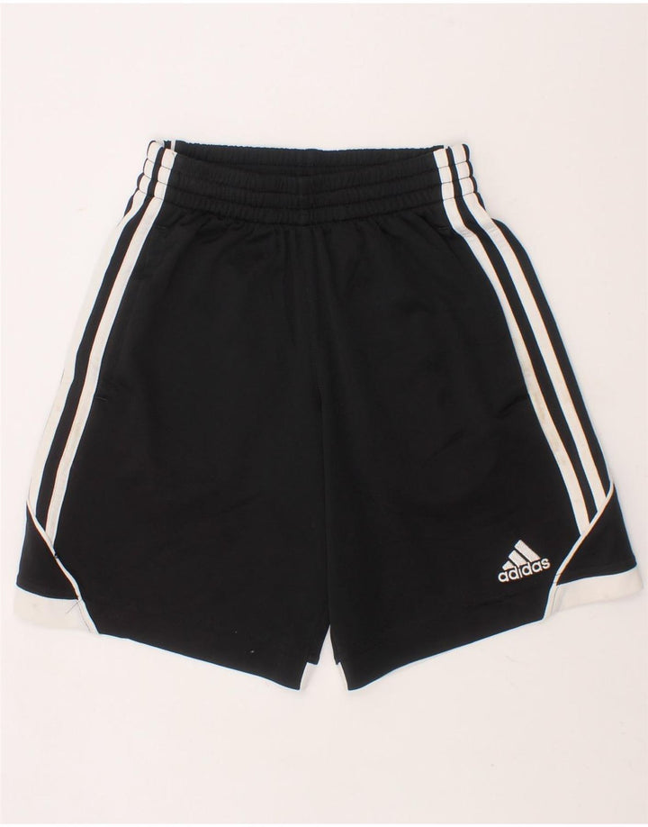 ADIDAS Boys Sport Shorts 7-8 Years Black Colourblock Polyester Vintage Adidas and Second-Hand Adidas from Messina Hembry 