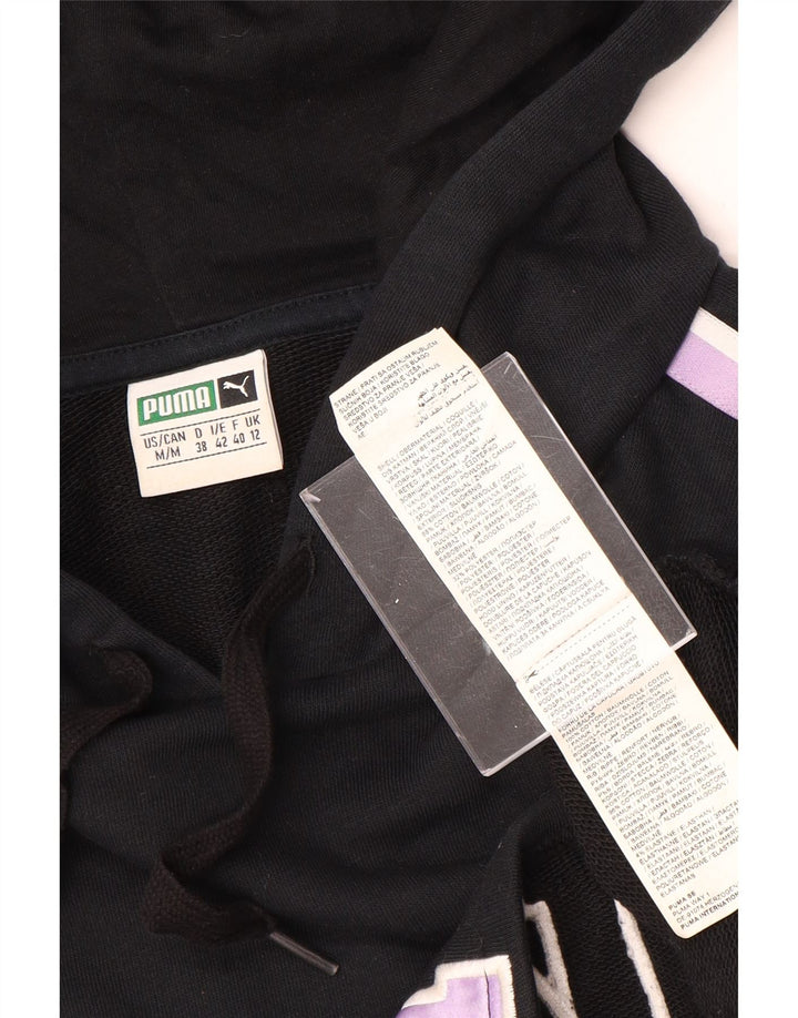 Γυναικεία κουκούλα με κουκούλα μεγάλου μεγέθους PUMA UK 12 μεσαίο μαύρο χρώμα