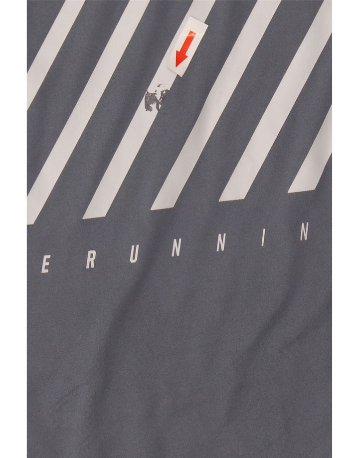 Ανδρικό γραφικό μπλουζάκι Nike Dri Fit Top XL Γκρι ριγέ πολυεστέρα