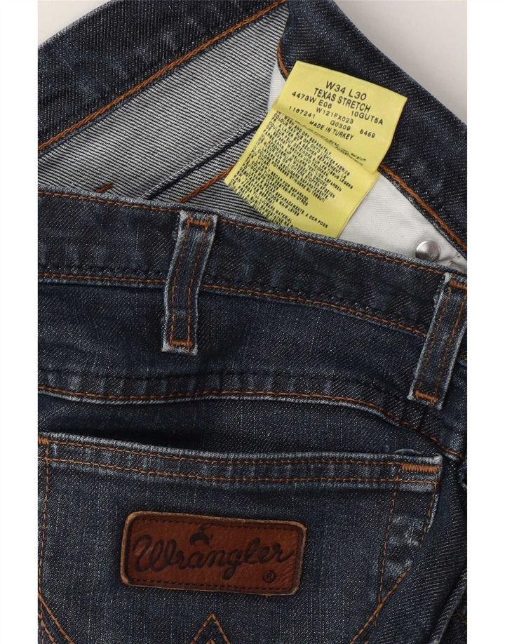Ανδρικό τζιν ίσιο Wrangler Texas Stretch W34 L30 Μπλε βαμβακερό