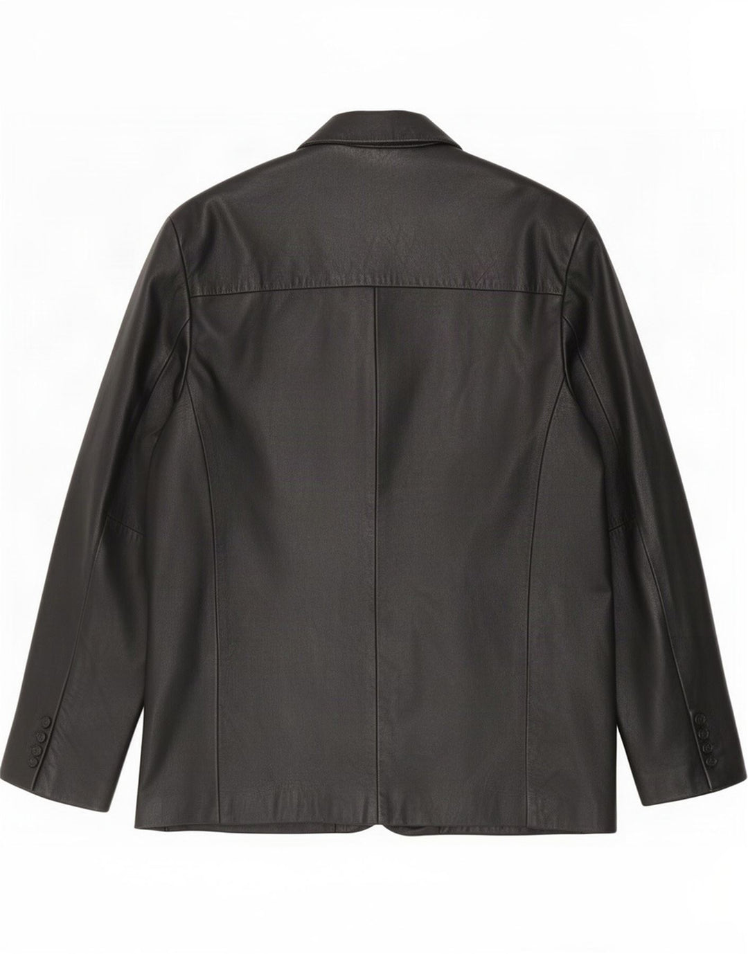 MDK Ανδρικό δερμάτινο σακάκι 3 κουμπιών UK 38 Medium Black