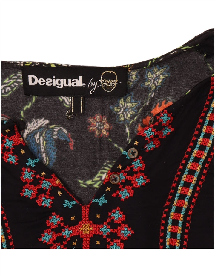 Desigual Γυναικείο Τοπ UK 12 Medium Black Floral