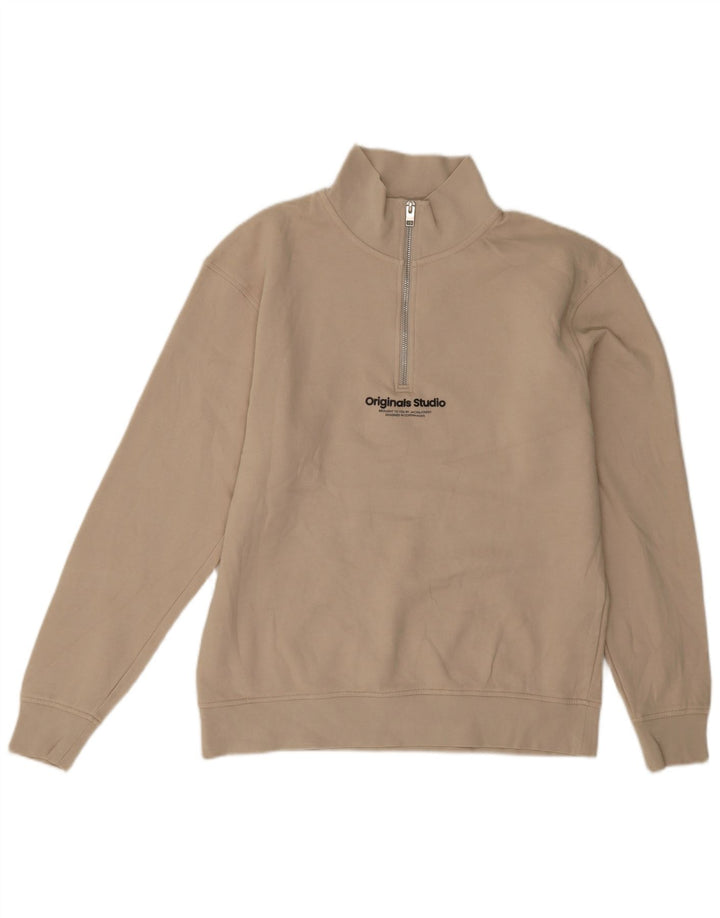 Ανδρικό φούτερ Jack & Jones με φερμουάρ με φερμουάρ, μεσαίο βαμβακερό