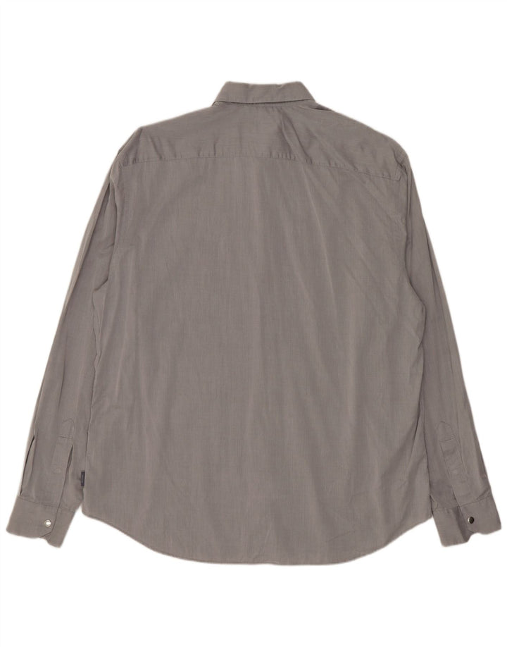 Ανδρικό πουκάμισο Armani Collezioni 2XL Γκρι