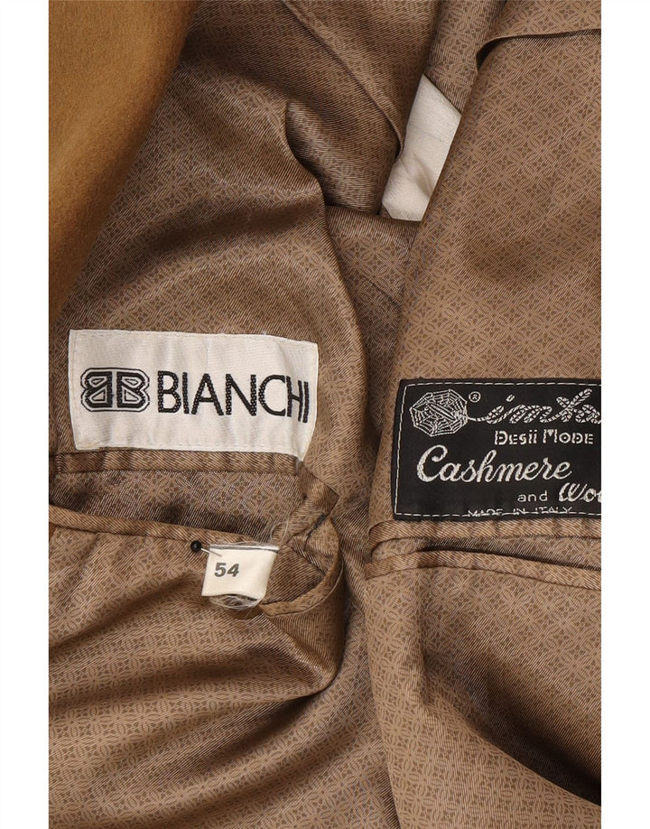 Bianchi Ανδρικό Μπουφάν Blazer με 2 Κουμπιά IT 54 2XL Καφέ Κασμίρ