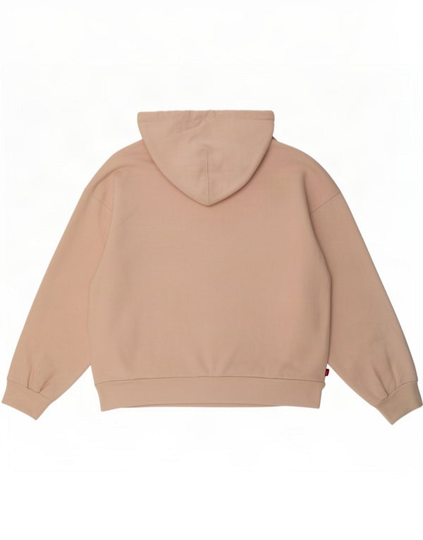 Γυναικείο Levi's Oversized Hoodie Jumper UK 10 Small Pink Cotton