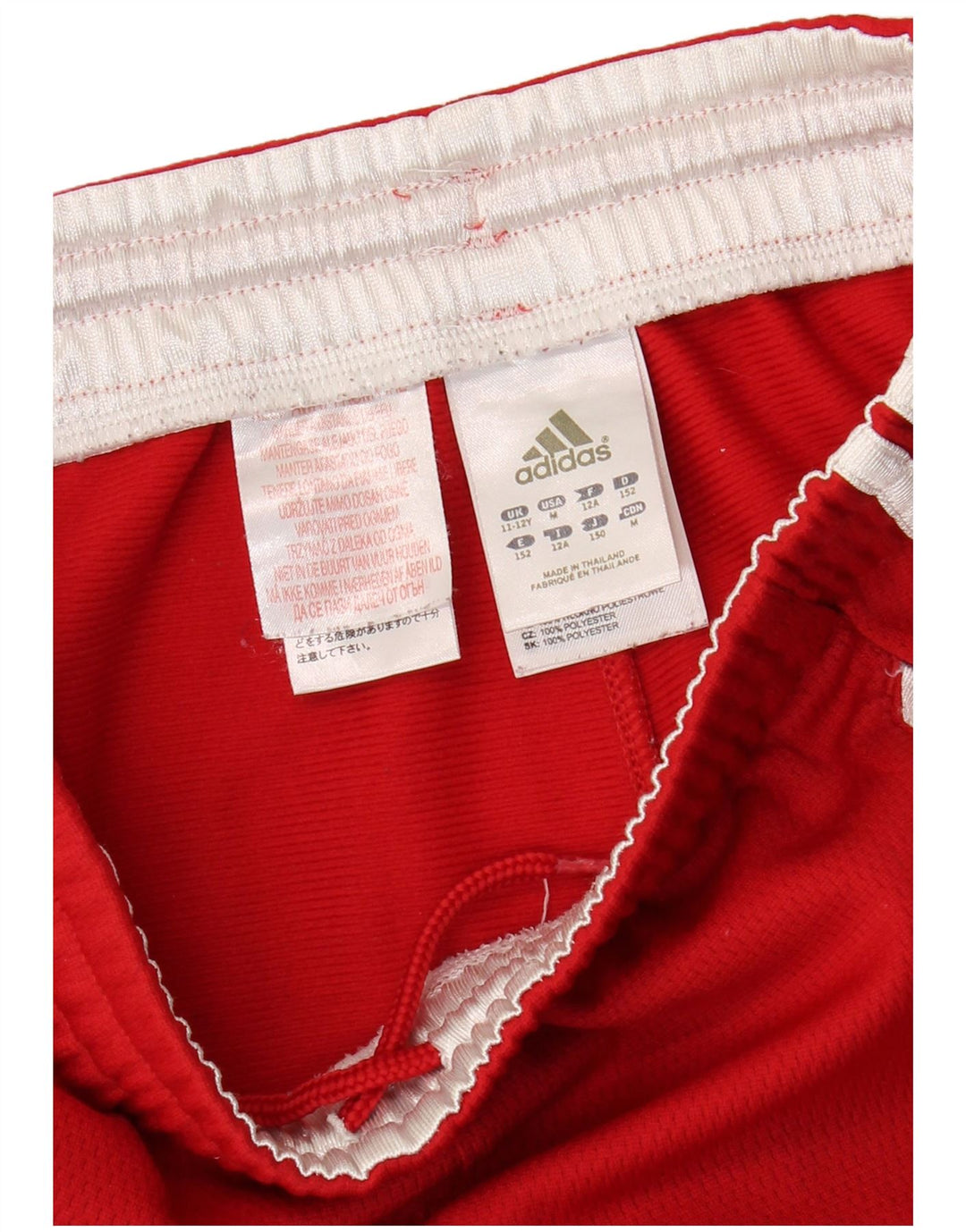 Παντελόνι αθλητικής φόρμας ADIDAS Girls 11-12 Years Red Polyester