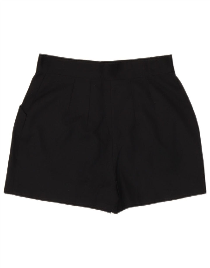 Vintage γυναικείο casual σορτς Medium W28 μαύρο πολυεστέρα