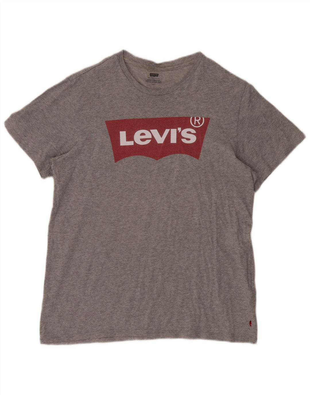 Ανδρικό γραφικό μπλουζάκι LEVI'S Top μεγάλο γκρι βαμβακερό