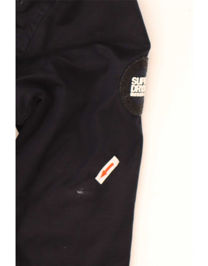 Superdry γυναικείο τζάκετ Windparka με κουκούλα UK 14 Medium Navy Blue