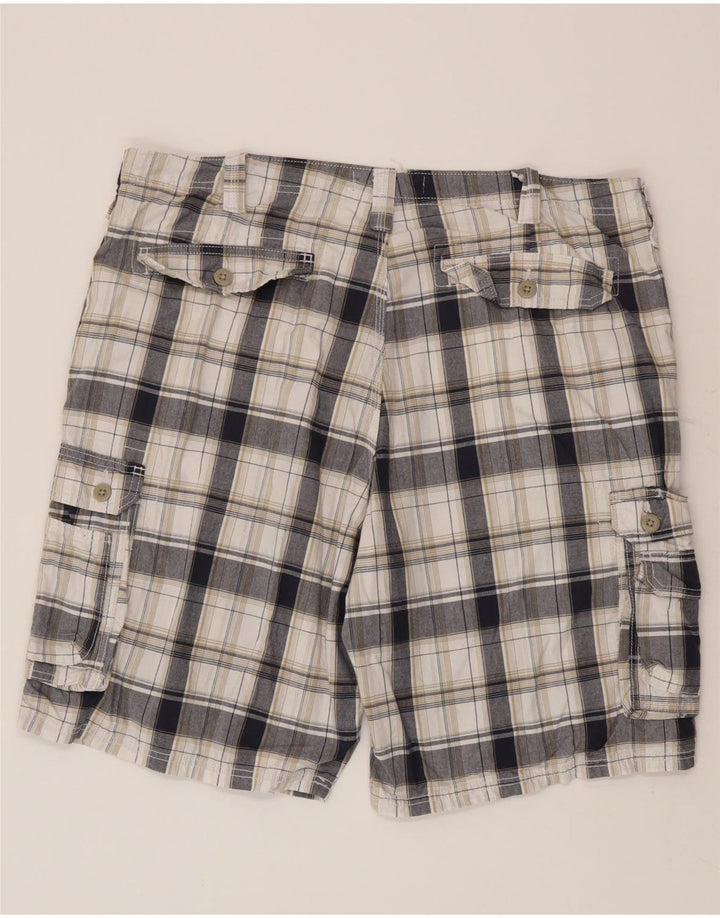 Ανδρικό σορτς Lee Cargo W40 XL White Check Cotton