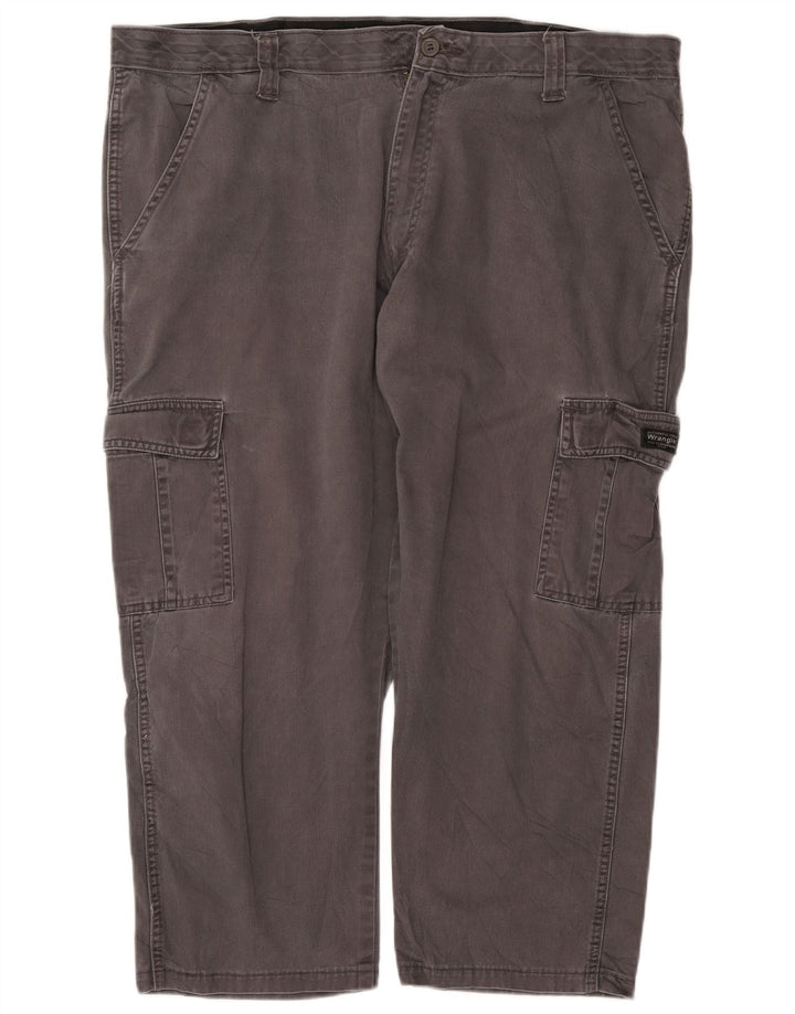 Ανδρικό παντελόνι WRANGLER Straight Cargo Cropped W40 L25 Γκρι βαμβακερό