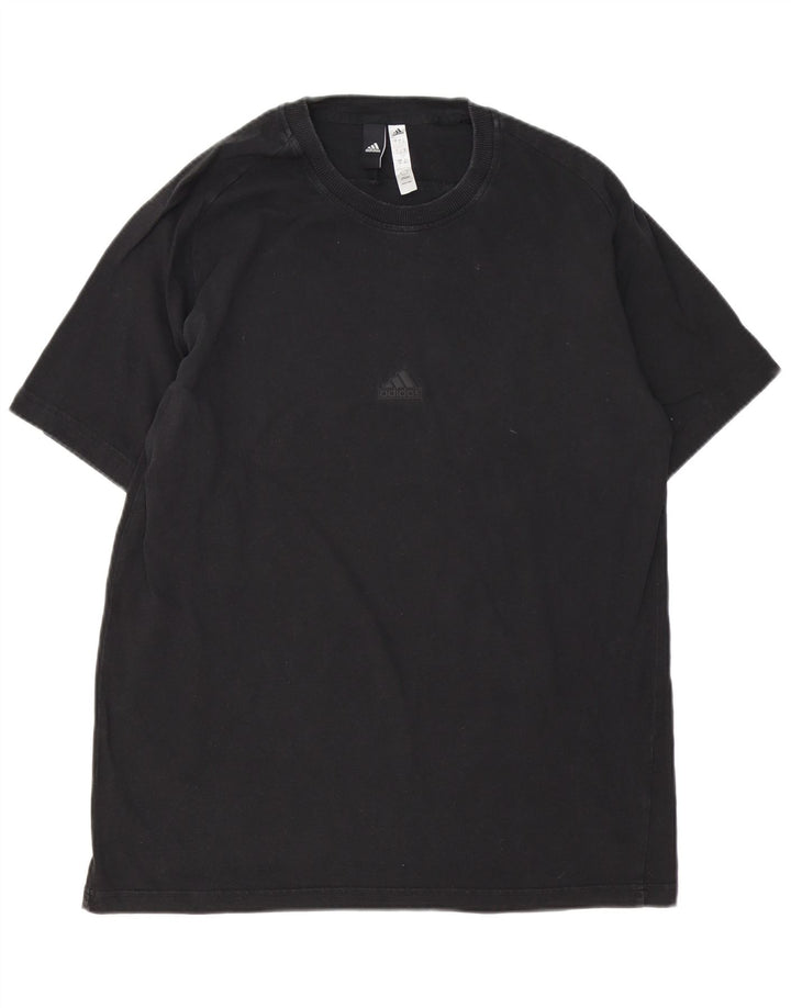 Ανδρικό T-Shirt ADIDAS Top Large Μαύρο Βαμβακερό