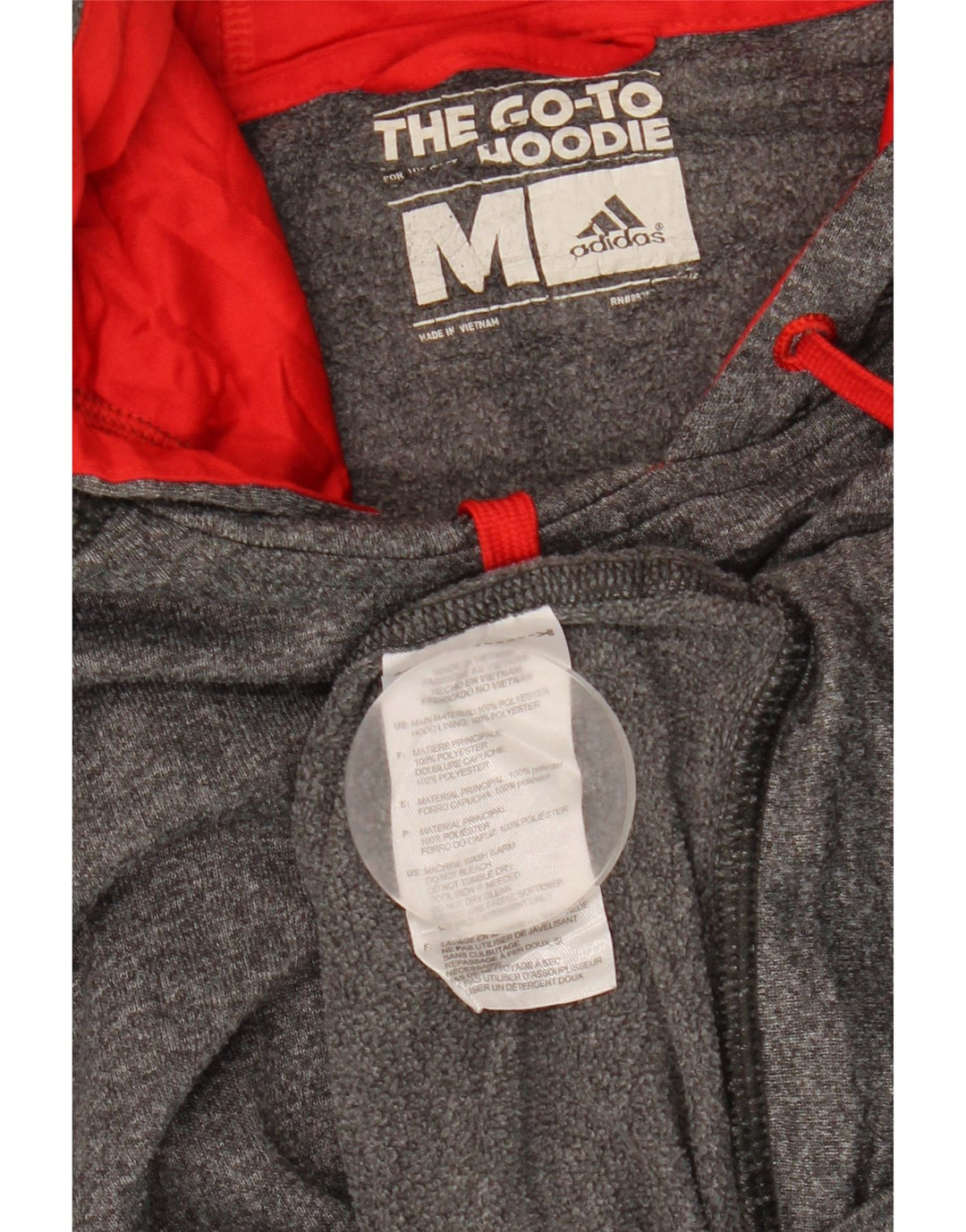 ADIDAS Ανδρικό Climawarm Hoodie Jumper από μεσαίο γκρι πολυεστέρας
