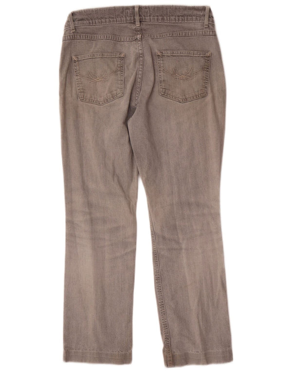 Marks & Spencer Γυναικεία Straight Jeans UK 12 Medium W30 L26 Grey Cotton
