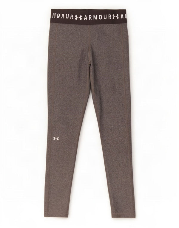 Under Armour Γυναικεία Heat Gear Graphic legging UK 14 Large Grey Colourblock