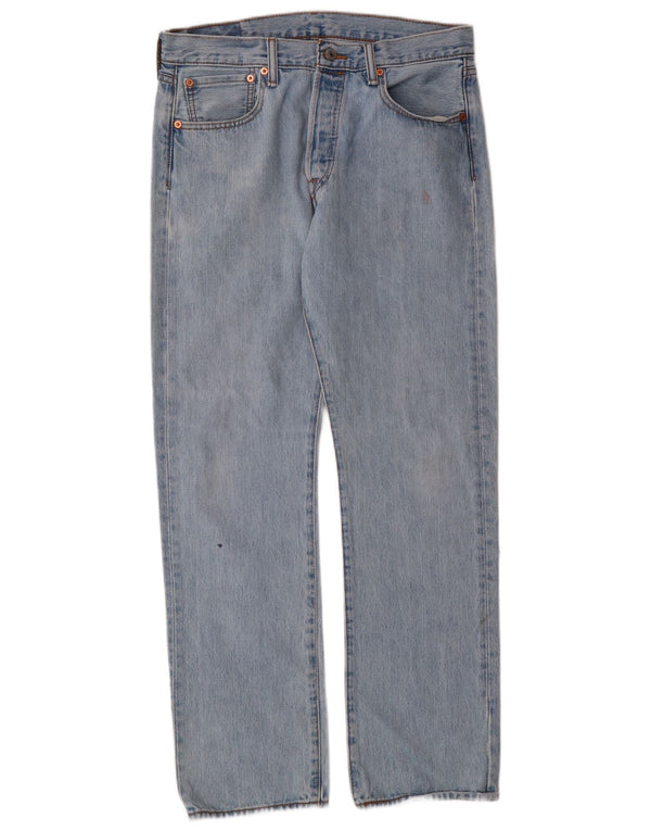 Levi's Mens 501 Straight Jeans W33 L32 Blue Cotton